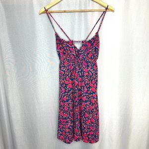 Maaji Celebratory Giacinta Lace-up Short Dress Size Small Resort Beach Abstract